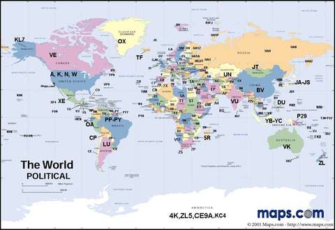 World Call Sign Allowable International Contacts with Ham Radio - Ham Radio School