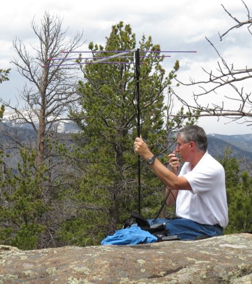 Bob KØNR operating SSB on 2-meter band